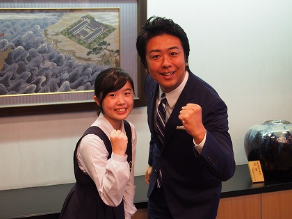 福岡市長と清原透子さん
