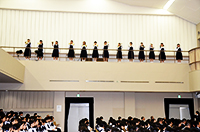 みことばの祭儀：ハンドベル演奏（中高ハンドベル部）聖歌「大波のように」